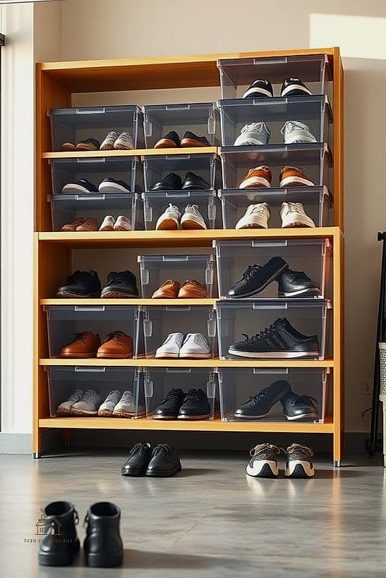Modular Stackable Shoe Cubes