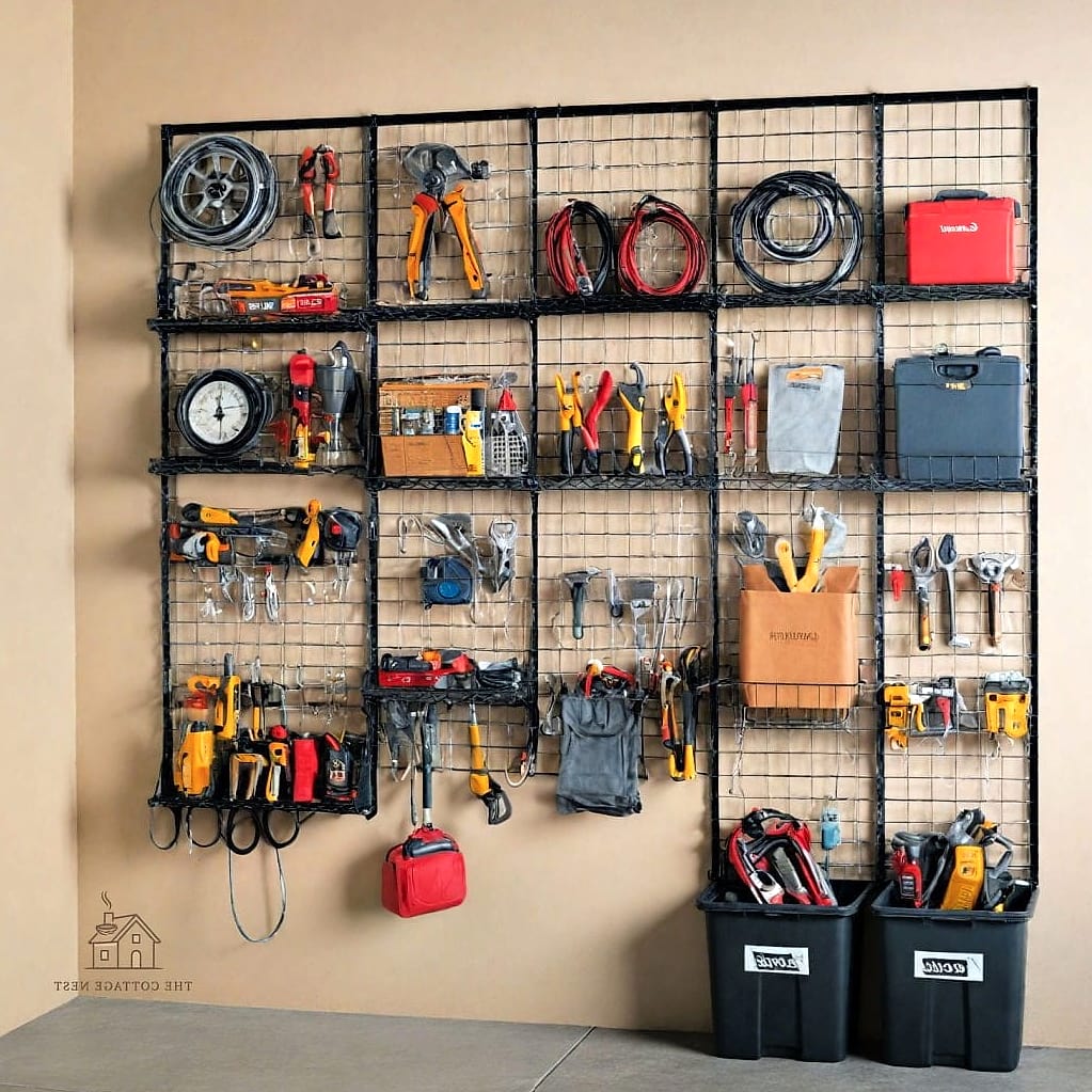 45 Stunning Garage Organization Ideas You'll Absolutely Love 21 Modular Wire Grid Panels