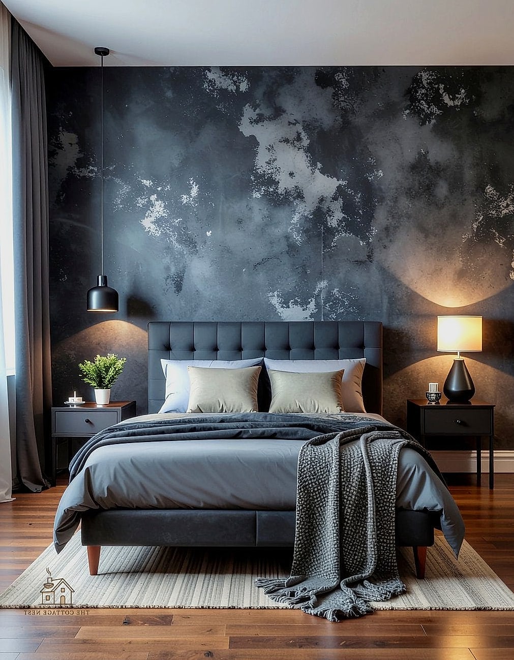 25 Stunning Bedroom Wallpaper Ideas You'll Absolutely Love 2 Moody Dark Florals