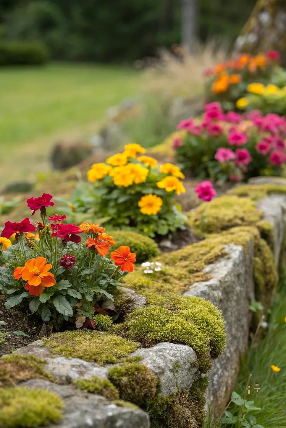 50 Beautiful Garden Border Ideas to Transform Your Space 31 Moss Rock Border