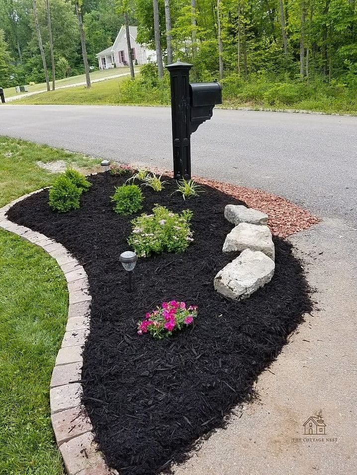 Mulch Around Mailbox Gardens
