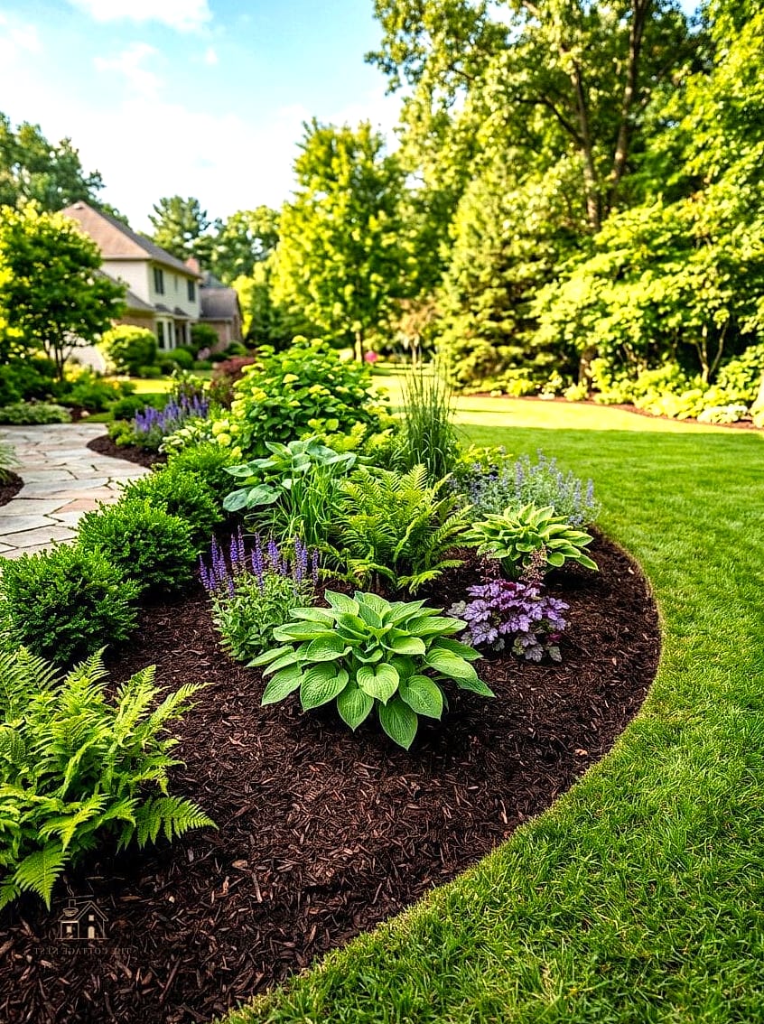 Mulched Beds in Rich Dark Brown