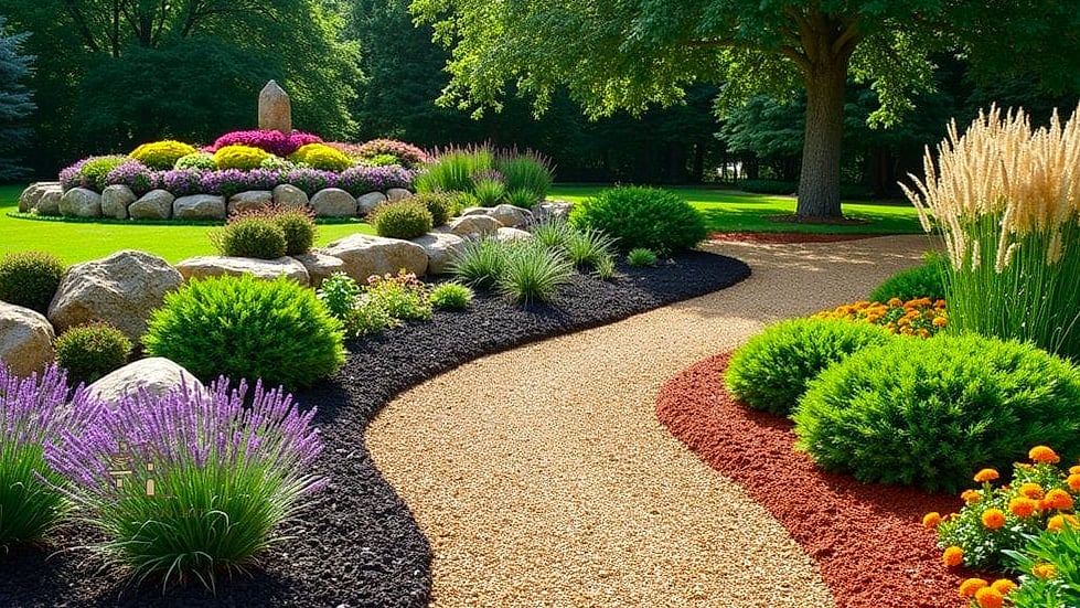 Mulch and Mixed Perennial Beds