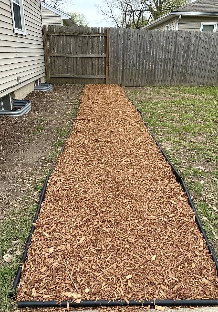 25 Simple Cheap Walkway Ideas Diy That Are Totally Doable 4 Mulch Walkway Through a Garden