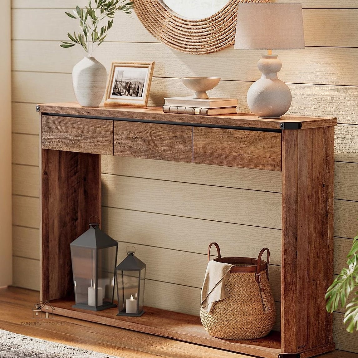 35 Creative Narrow Entryway Ideas That Will Inspire You 28 Narrow Entry Table With Drawers