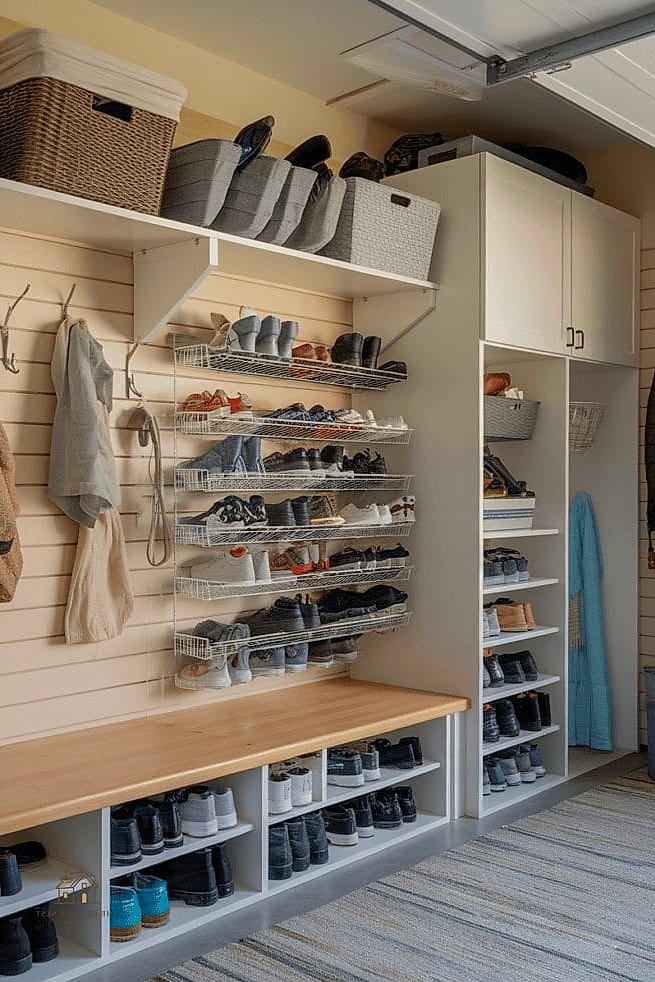 30 Cozy Garage Shoe Storage Ideas Worth Pinning 25 A Narrow Shoe Cabinet for Tight Spaces
