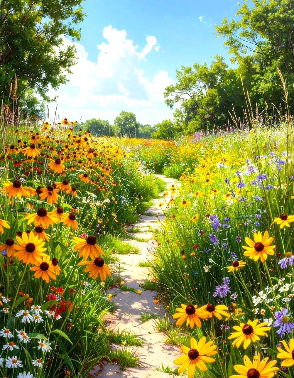 30 Dreamy Florida Landscaping Ideas to Try This Season 2 Native Wildflower Meadow Border