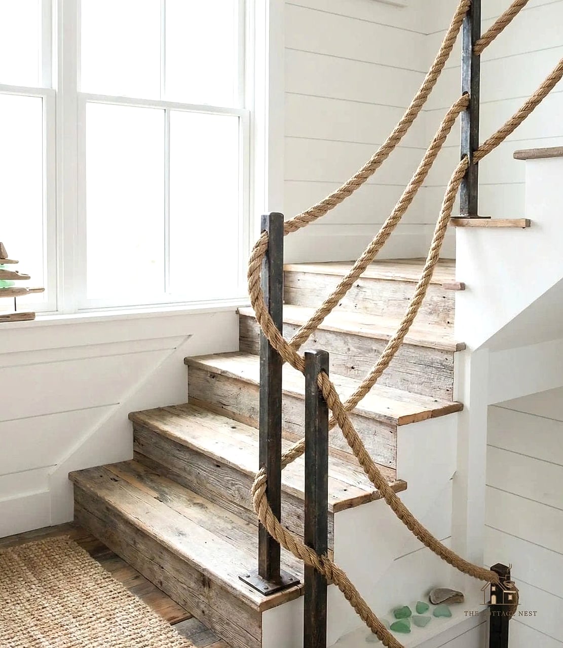45 Stunning Stair Railing Ideas You'll Absolutely Love 10 Nautical Rope Railings