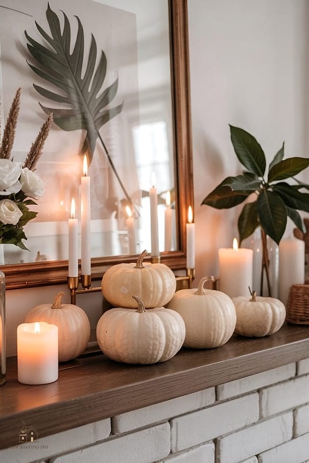 Neutral Textured Vases with Dried Stems