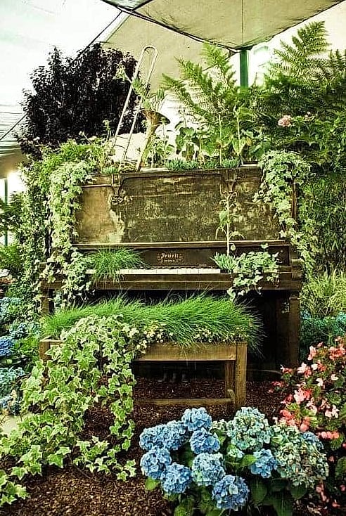 50 Clever Junk Garden Ideas Repurposed for Every Style 30 Old Piano Garden Bed