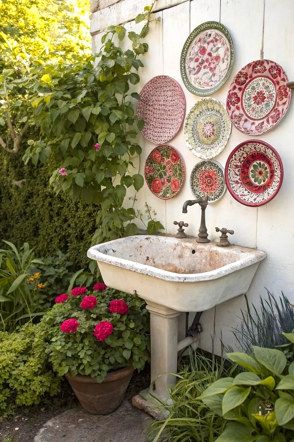 50 Clever Junk Garden Ideas Repurposed for Every Style 27 Old Sink Faucet Water Feature