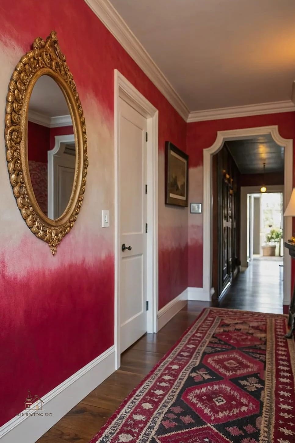 35 Stunning Entryway Accent Wall Ideas You'll Absolutely Love 26 Ombre Paint Effect