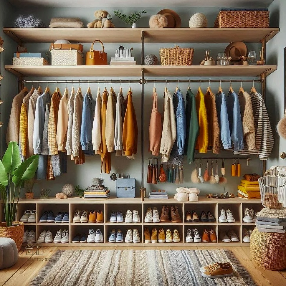 50 Dreamy No Closet Solutions Bedroom Small Spaces to Try This Season 2 Open Clothing Rack With Curated Hangers