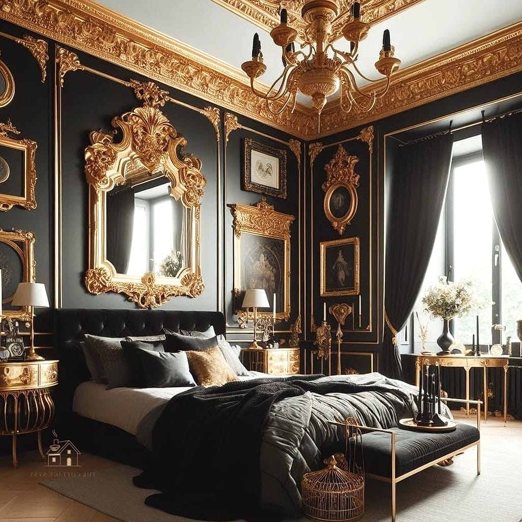 Ornate Gold Mirror