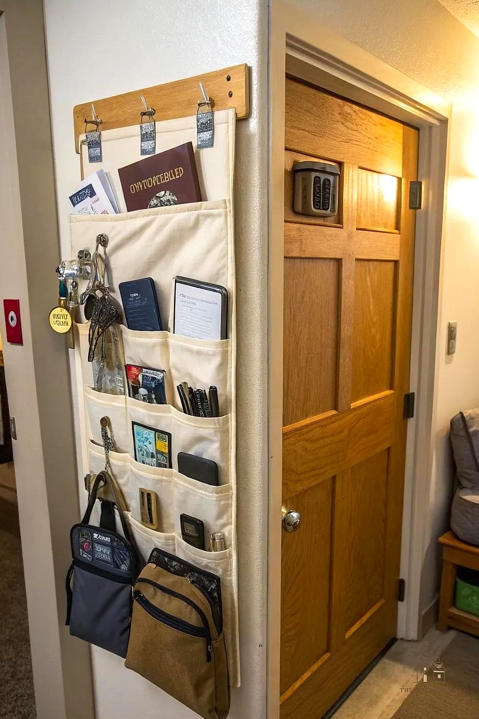 25 Brilliant Dorm Room Must Haves to Copy Right Now 9 Over the Door Organizer