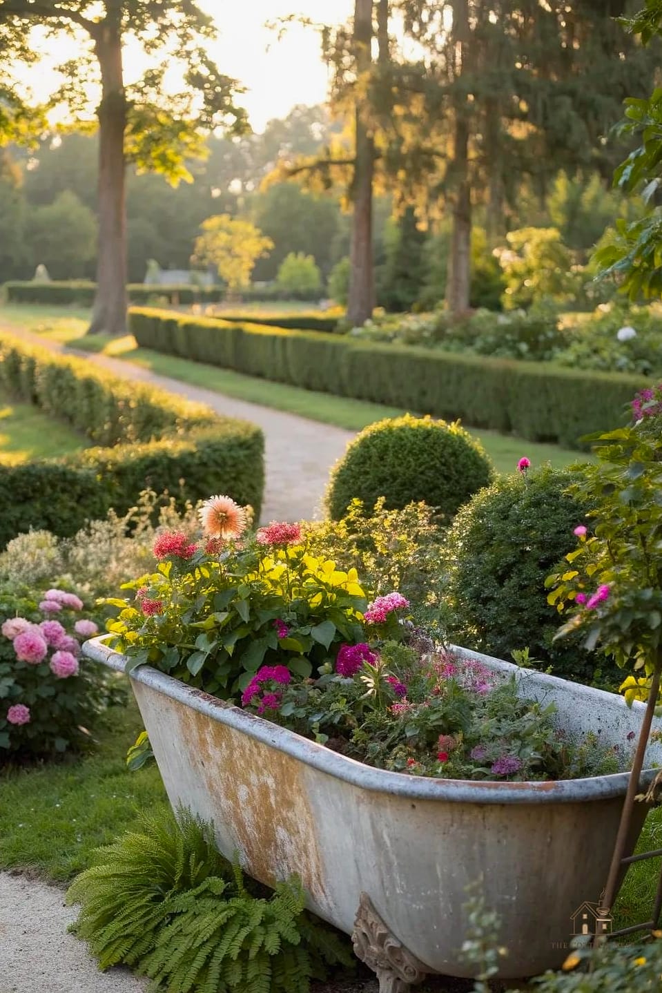 Overflowing Cottage-Style Flower Arrangement