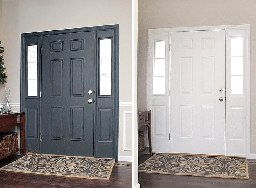 Painted Front Door Interior