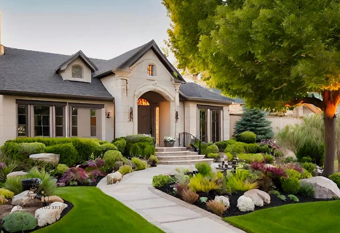 30 Amazing Front Yard Landscaping Ideas on a Budget 17 A Painted House Number Display