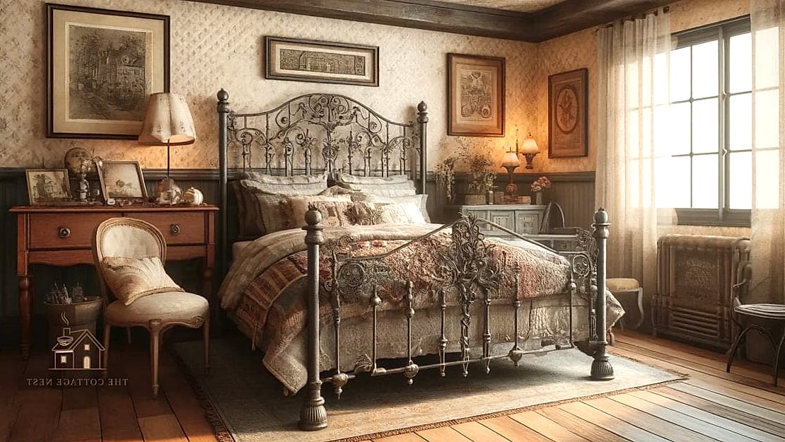 Painted Iron Bed Frame