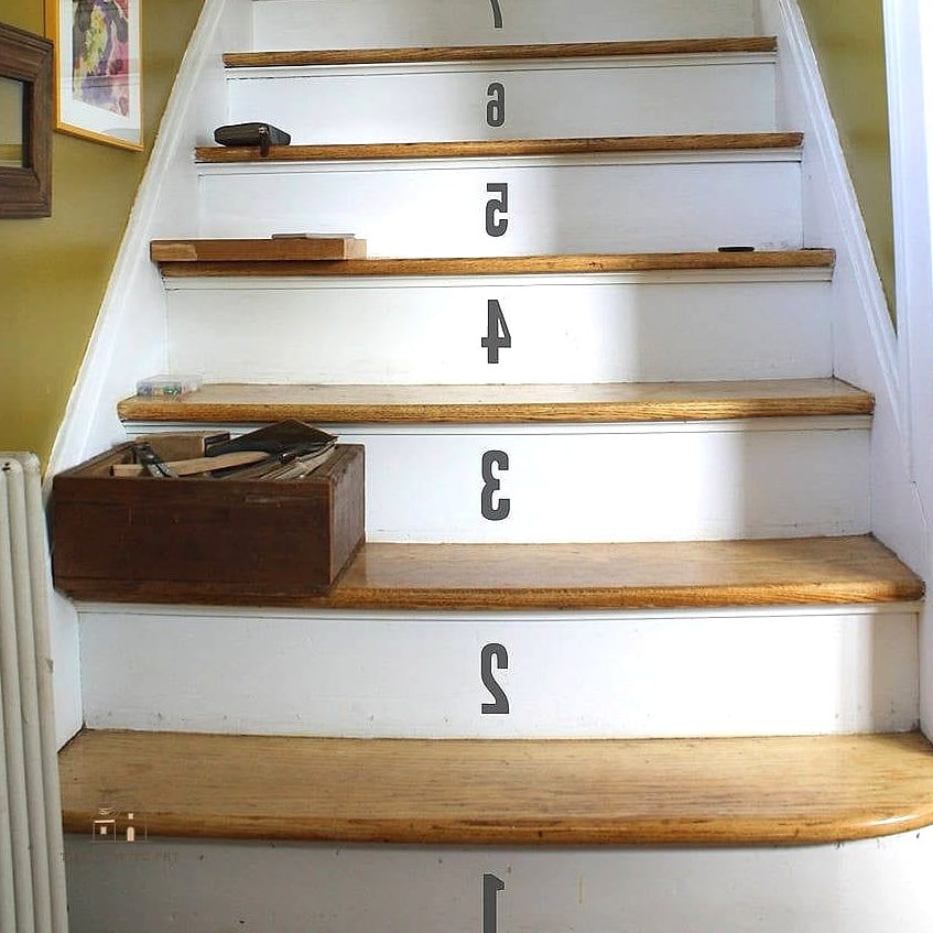Painted Number Steps