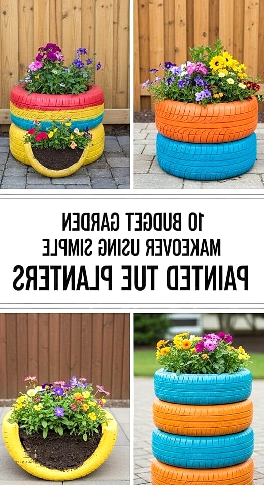Painted Tire Planters