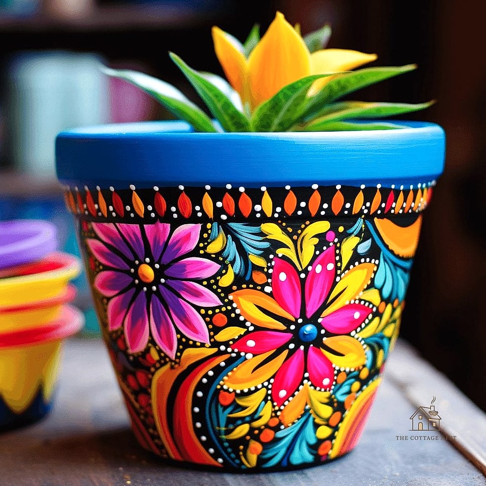 30 Amazing Flower Pots Painting Ideas on a Budget 19 Painted Wood Grain Effect on Plastic Pots