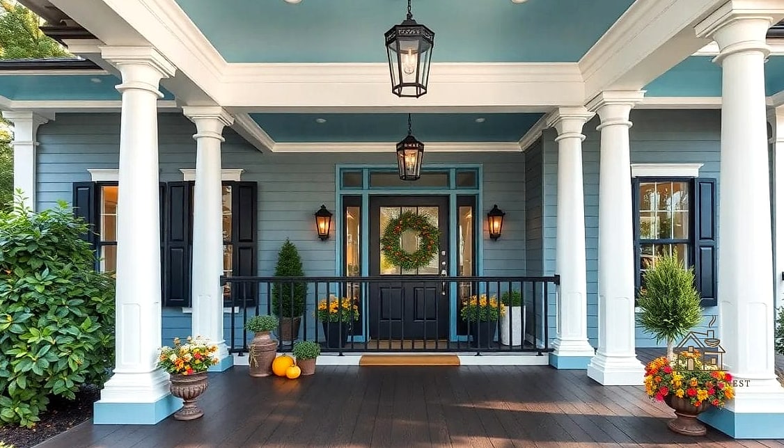 Paint the Porch Ceiling Haint Blue