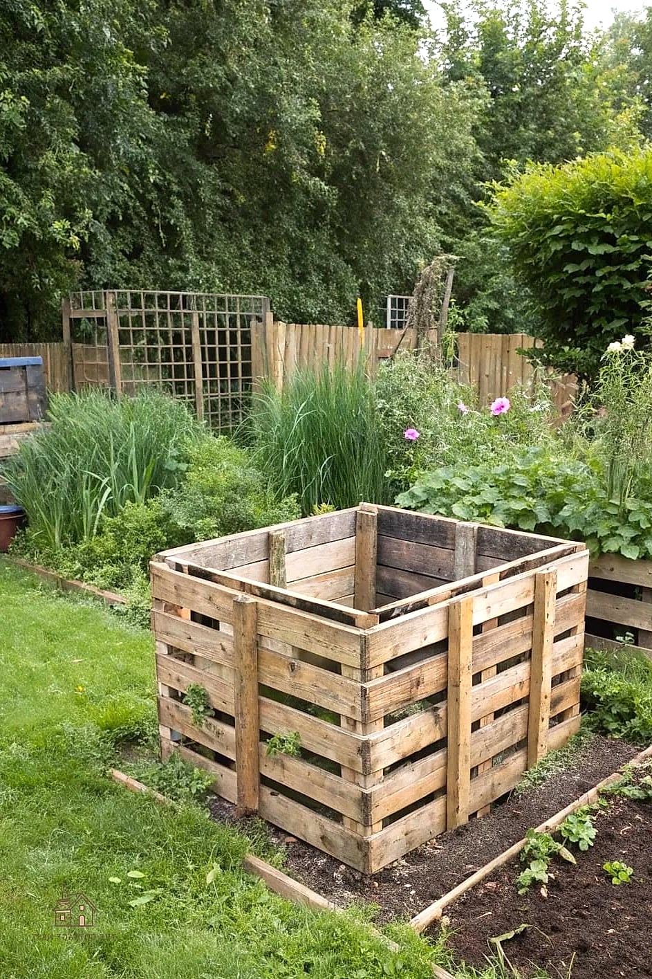 45 Creative Pallet Garden Ideas That Will Inspire You 7 Pallet Compost Bin