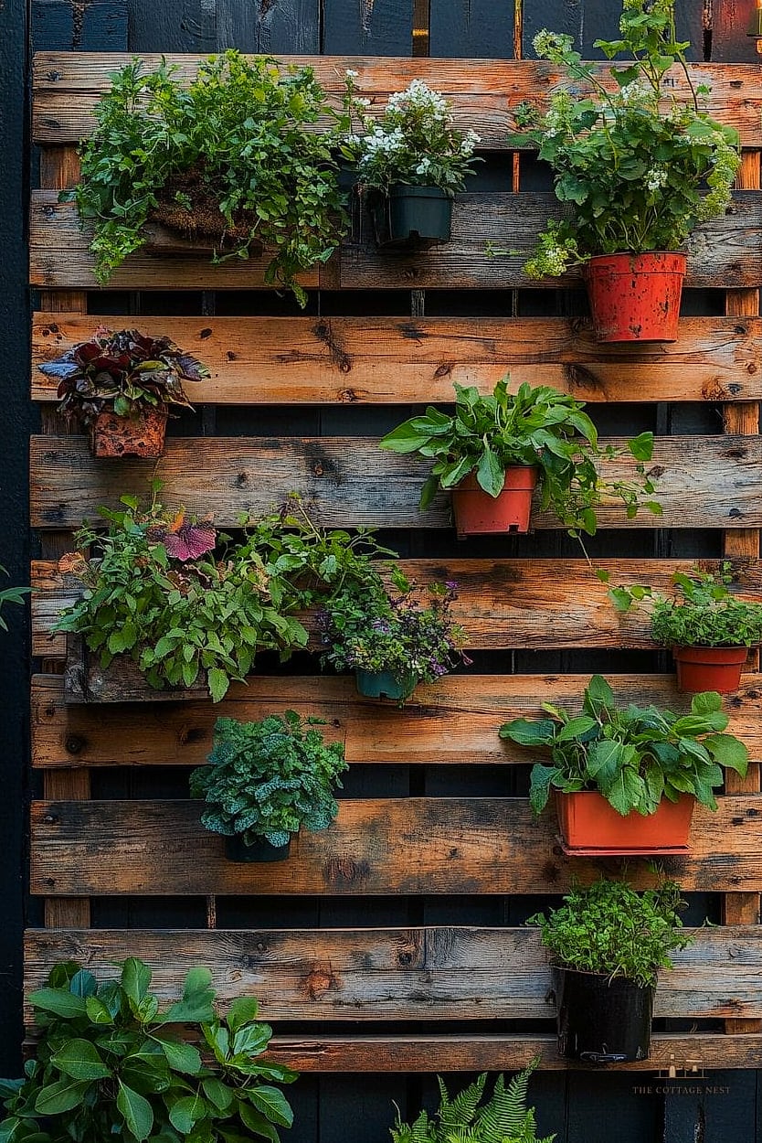 50 Clever Junk Garden Ideas Repurposed for Every Style 9 Pallet Vertical Garden