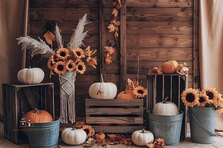 30 Dreamy Farmhouse Fall Decor Ideas to Try This Season 17 Pampas Grass in Oversized Vases
