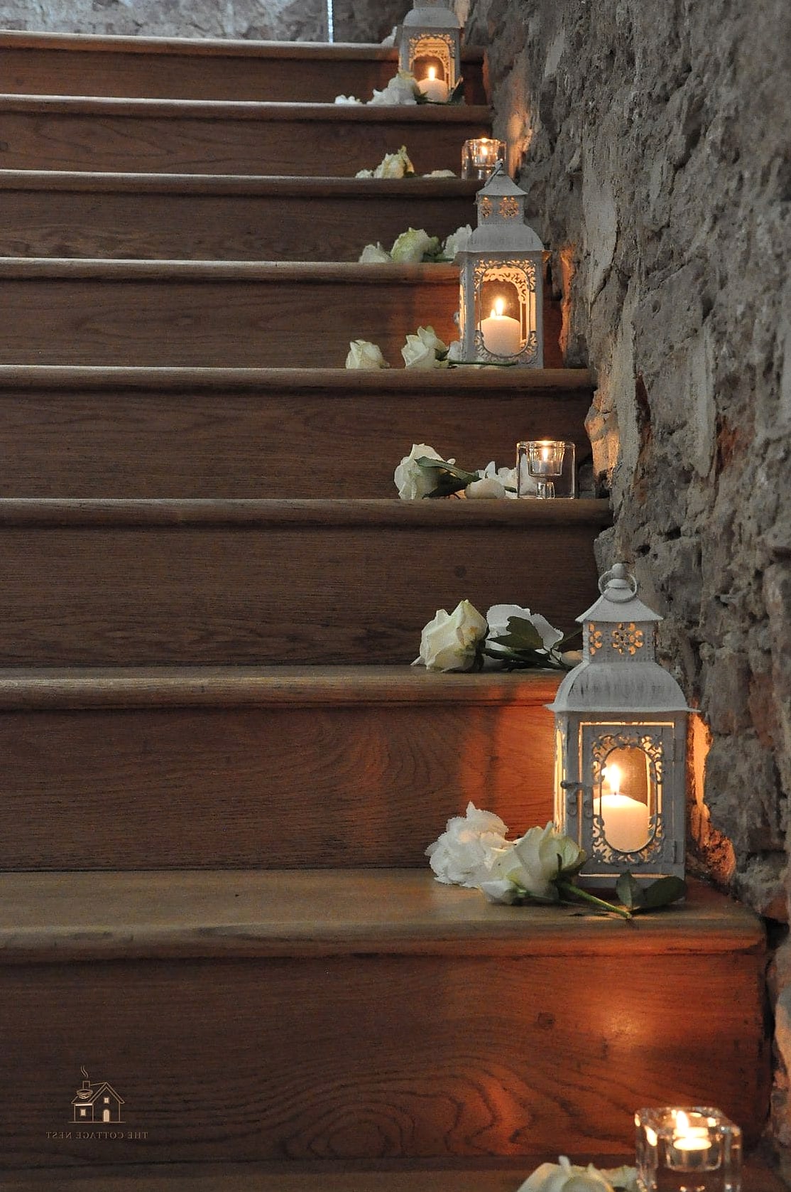 50 Clever Staircase Lighting Ideas for Every Style 43 Paper Lantern Pendants