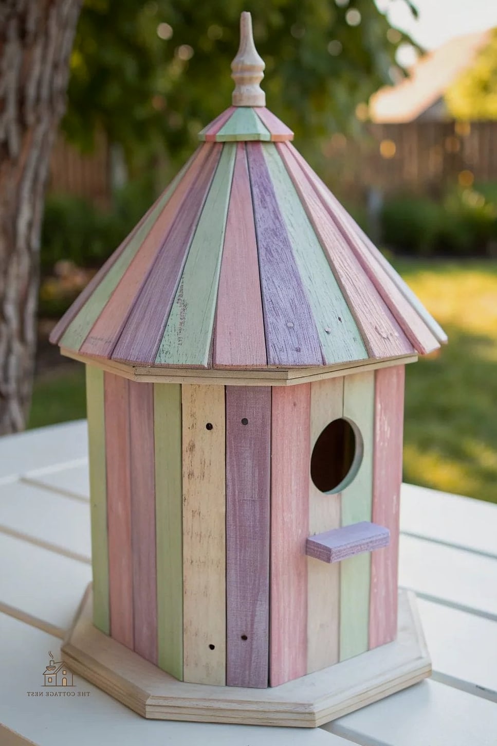 15 Chic Bird House Painting Ideas for a Beautiful Home 10 Pastel Ombre Fade