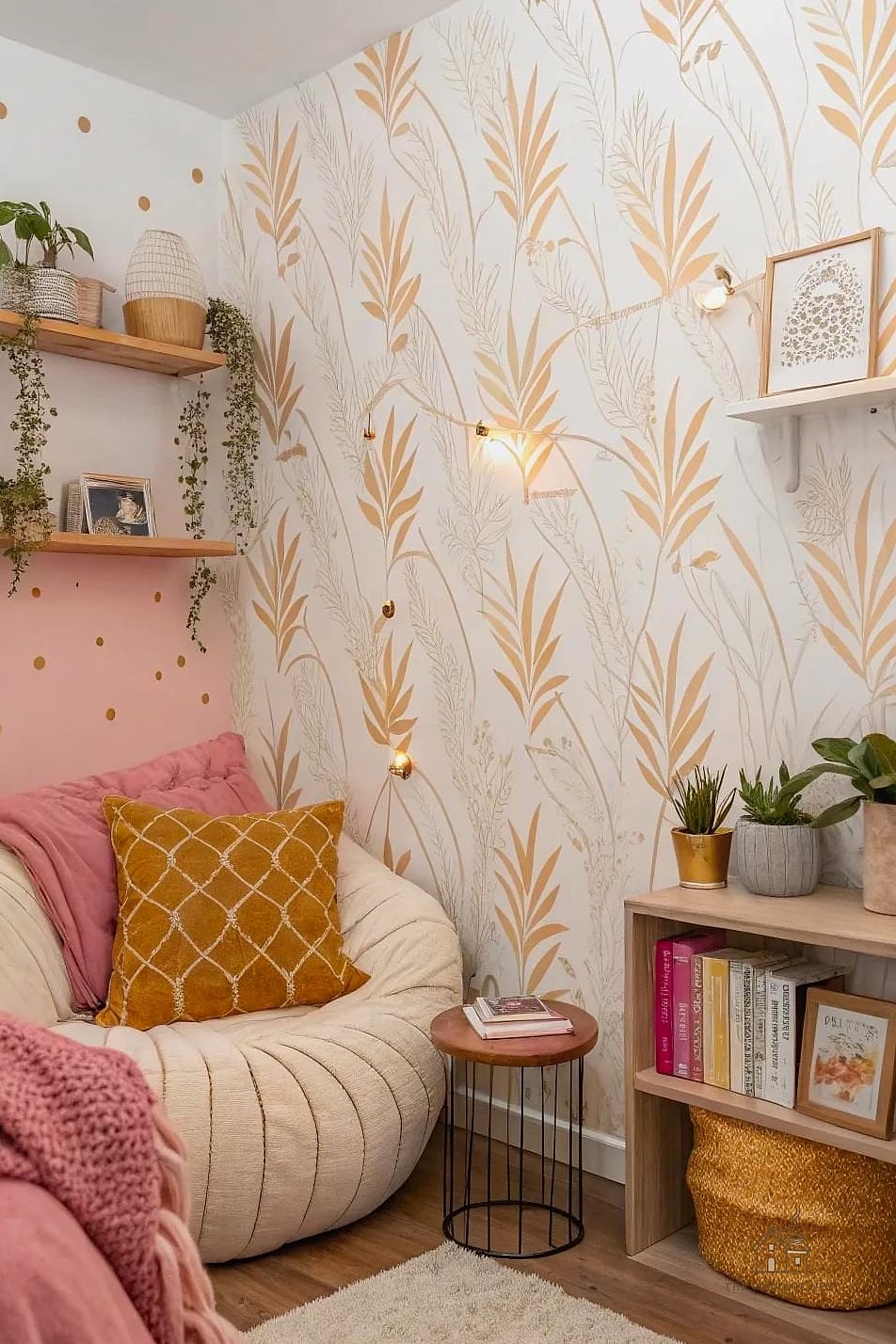 25 Gorgeous Dorm Room Ideas For Guys That Are Totally Doable 11 Peel-and-Stick Wallpaper Accent
