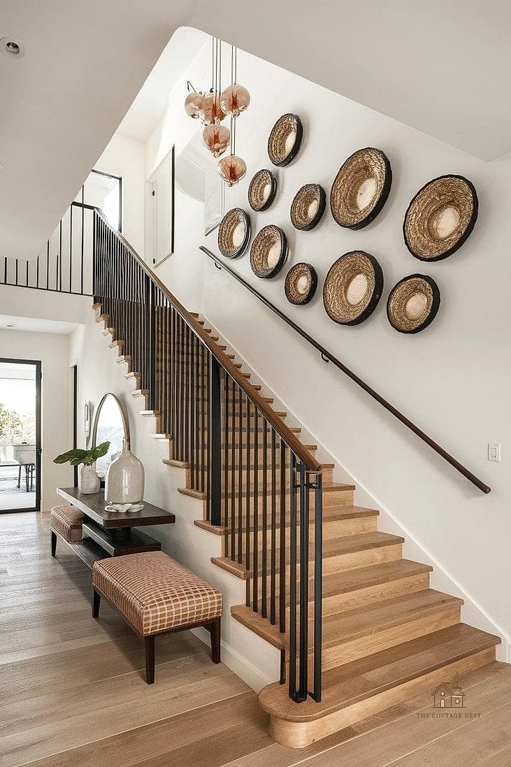 50 Clever Stairs Wall Decor Ideas for Every Style 36 Peel-and-Stick Removable Mural