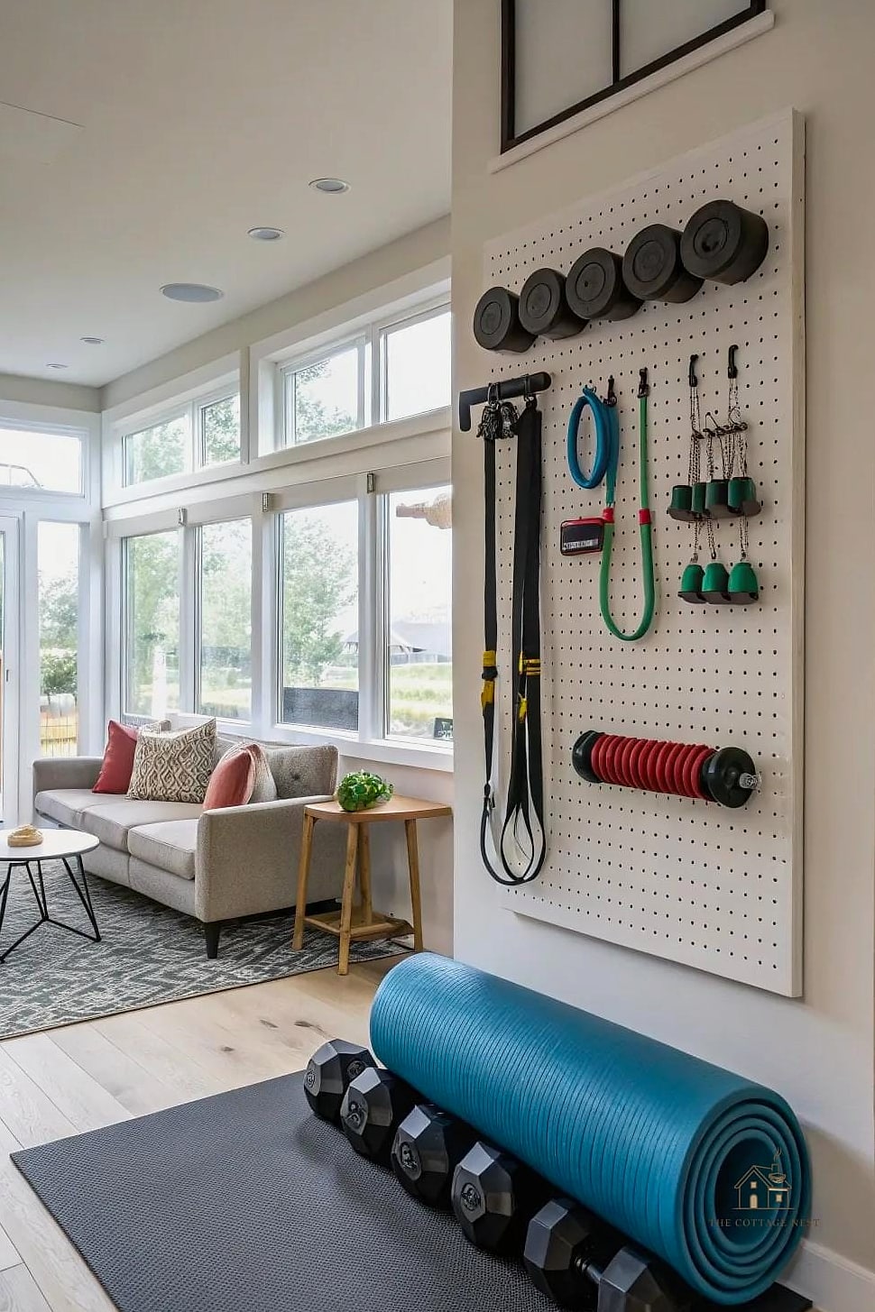 35 Stunning Home Gym Ideas Small Garage You'll Absolutely Love 8 Pegboard Wall for Accessories
