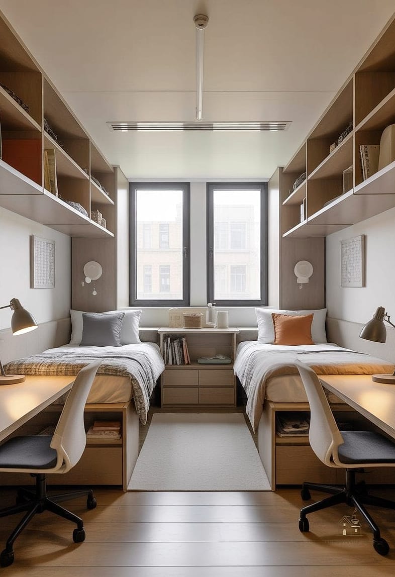 50 Amazing College Dorm Room Ideas For Guys on a Budget 51 Personal Study Nook Divider
