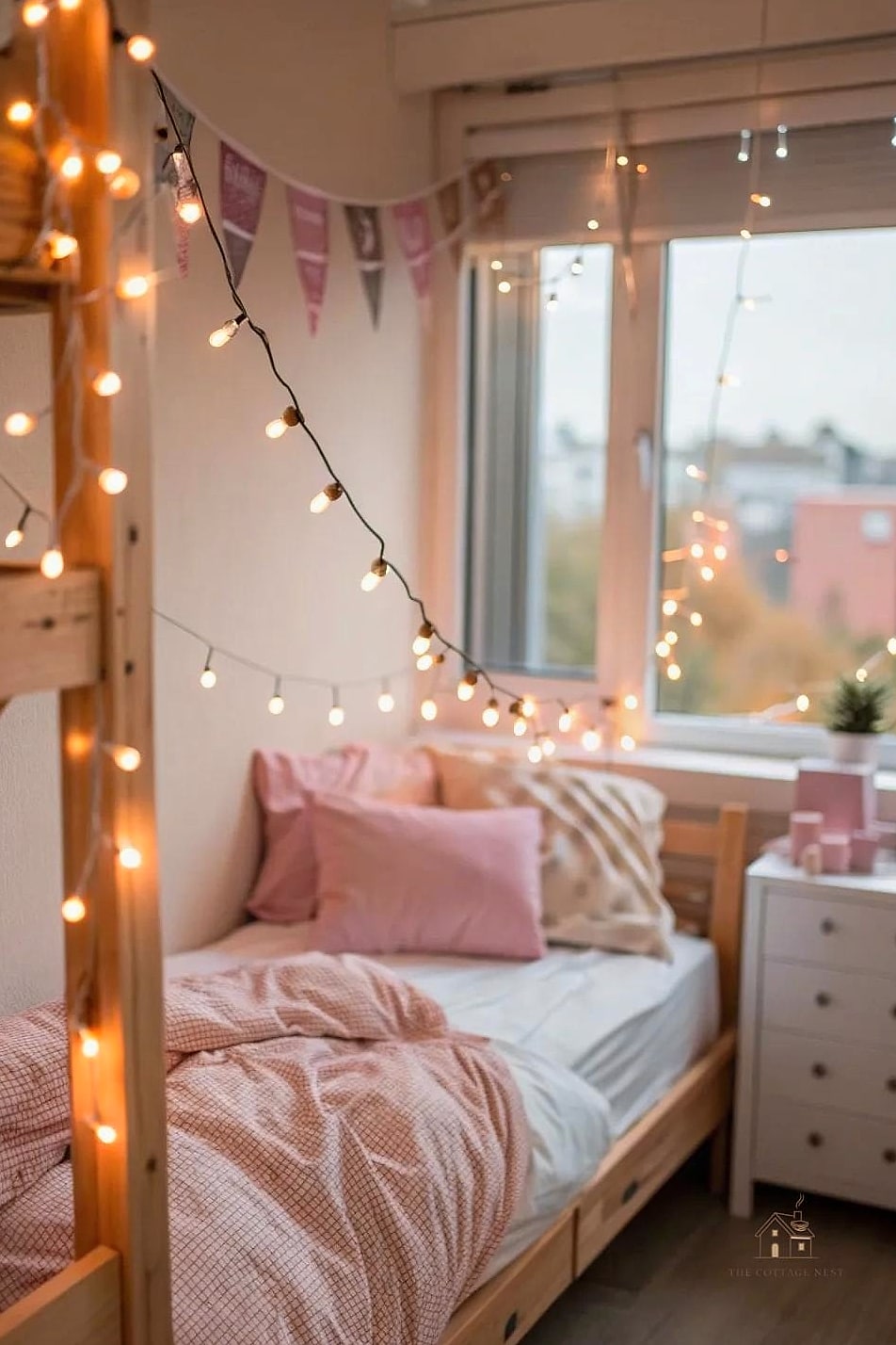 50 Amazing College Dorm Room Ideas For Guys on a Budget 39 Photo String Display