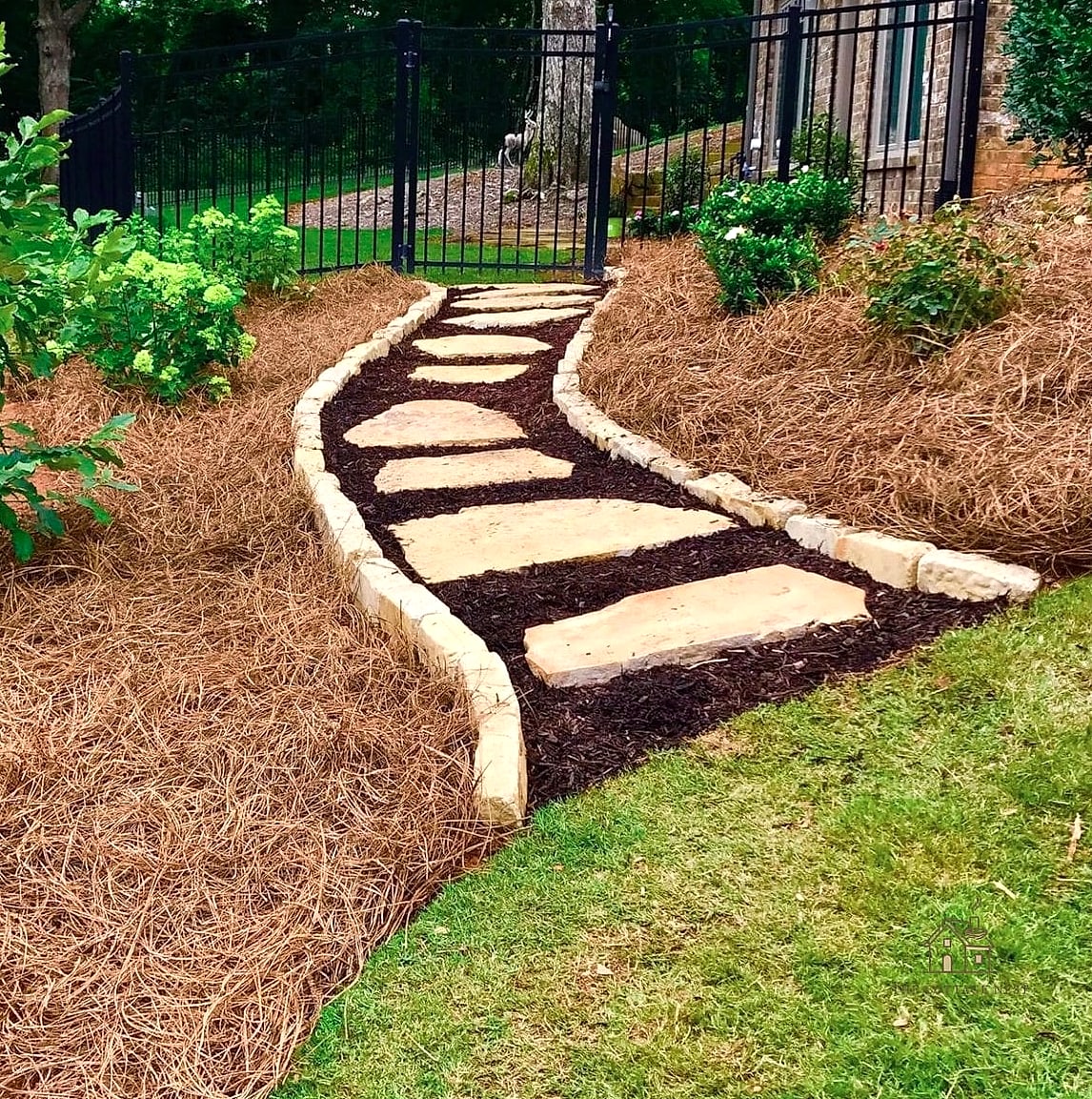 Pine Straw Mulch for a Southern Garden Feel