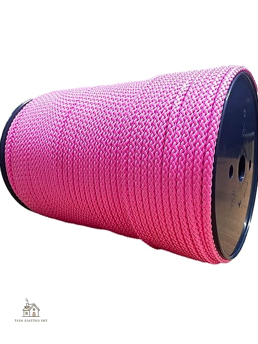 45 Brilliant Pink Dorm Room Ideas to Copy Right Now 43 Pink Braided Rope Basket for Blankets