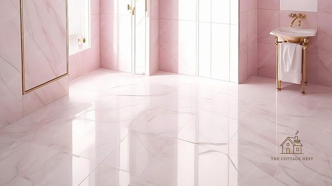 45 Brilliant Pink Dorm Room Ideas to Copy Right Now 19 Pink Marble Contact Paper on Furniture