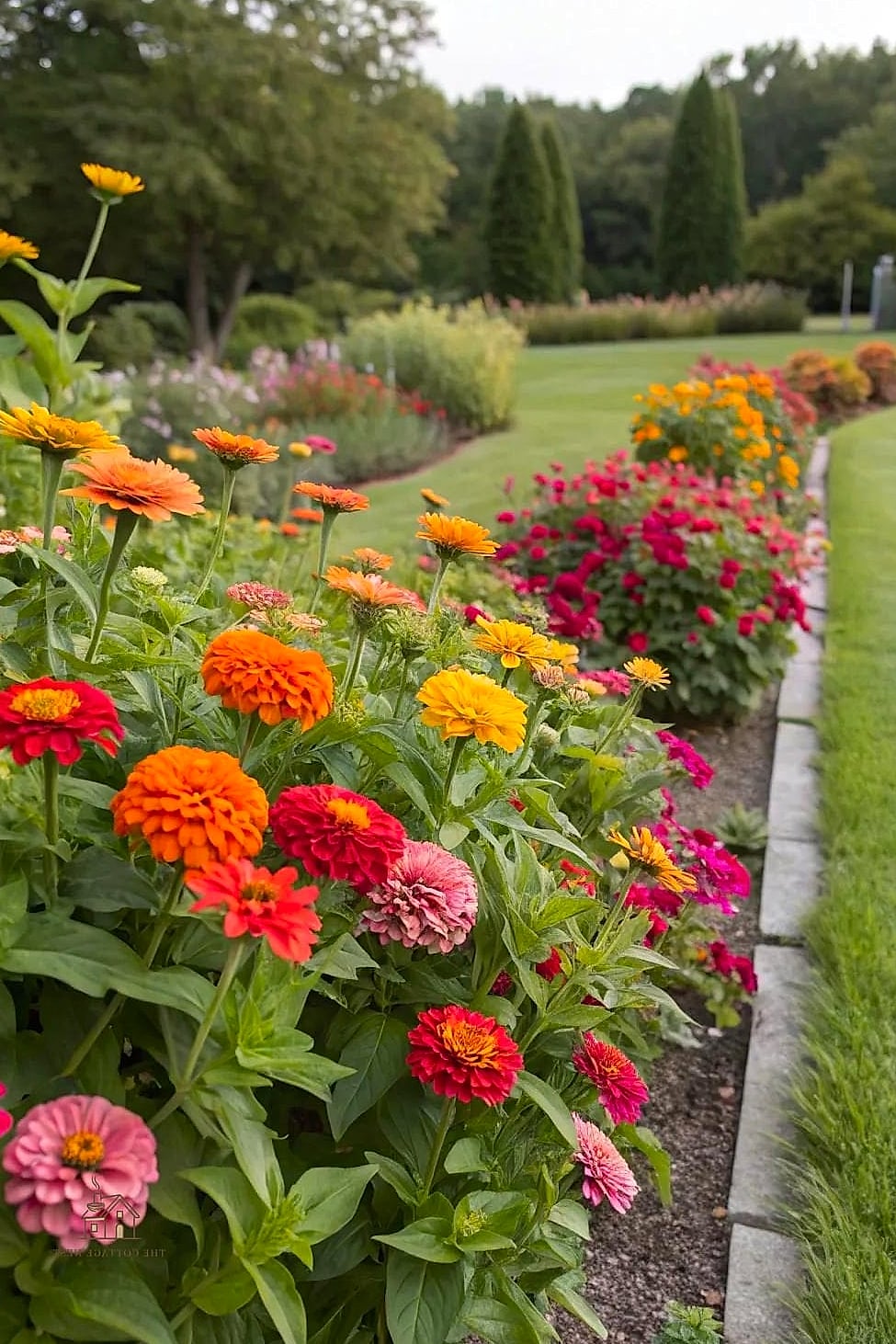 40 Amazing Zinnias Garden Ideas on a Budget 42 Plant a Zinnia Ring Around a Tree Base
