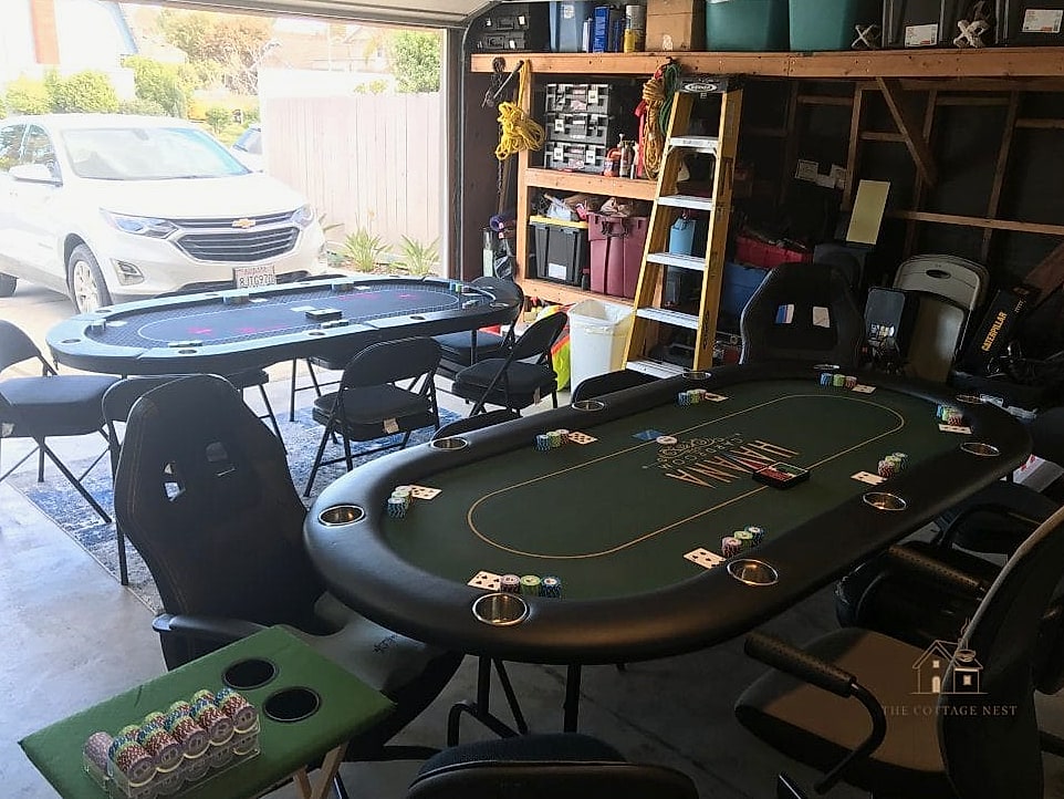 50 Clever Garage Man Cave Ideas for Every Style 8 Poker and Game Night Setup
