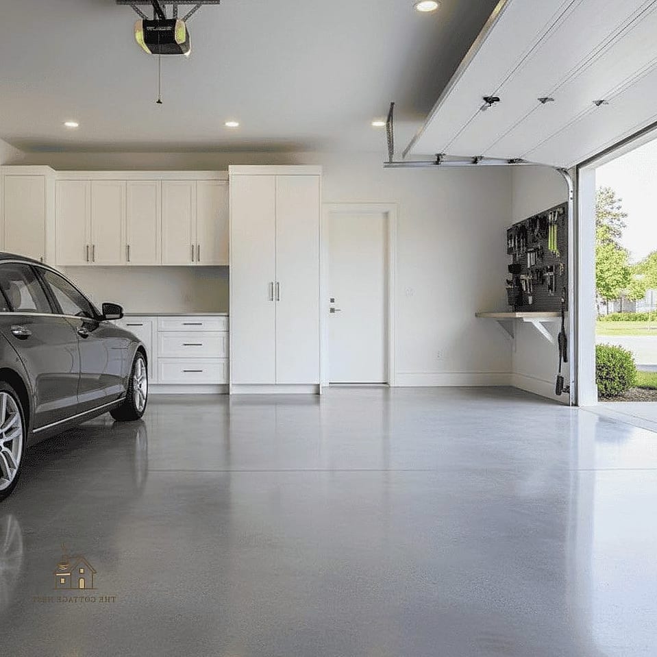 35 Chic Garage Floor Ideas for a Beautiful Home 6 Polished Concrete