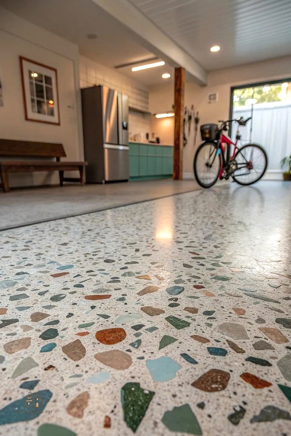 25 Chic Garage Floor Ideas for a Beautiful Home 25 Poured Terrazzo-Style Flooring