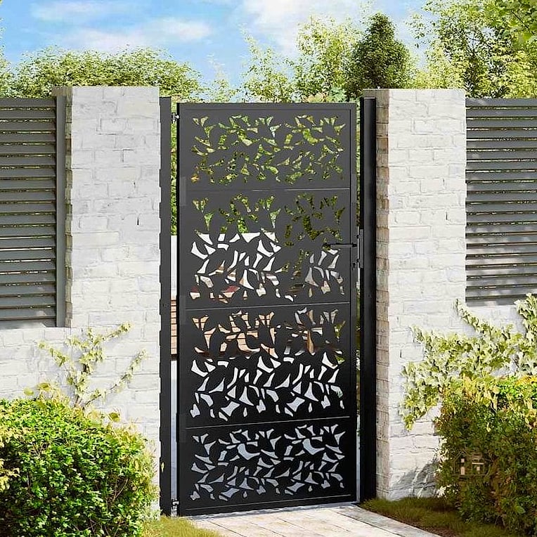 Powder-Coated Steel Slat Gate