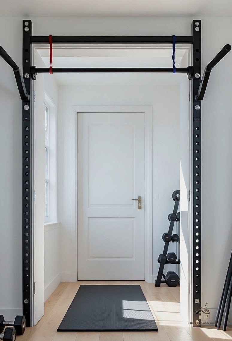 35 Stunning Home Gym Ideas Small Garage You'll Absolutely Love 21 Pull-Up Bar Integration