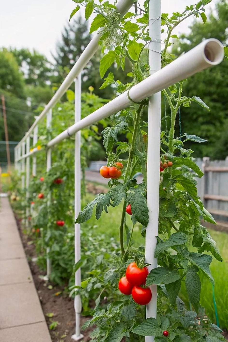 PVC Pipe Grid Trellis