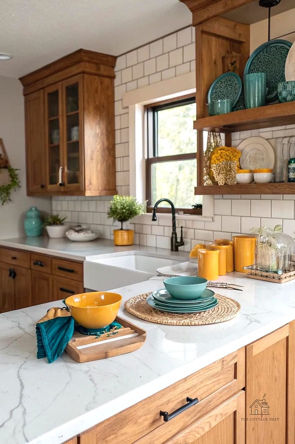 30 Stunning Fall Kitchen Decor Ideas That'll Make You Want to Cook All Season 28 Quartz Countertops with Warm Veining