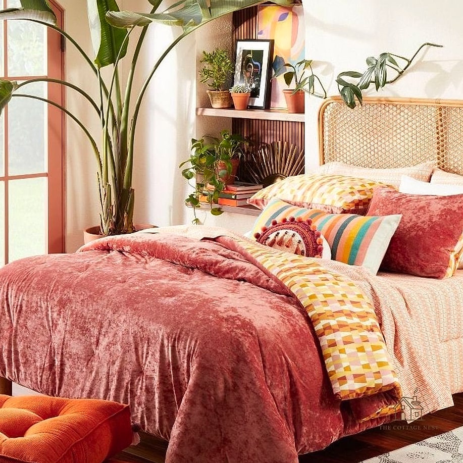 35 Stunning Fall Bedding You'll Absolutely Love 31 Quilted Velvet Shams