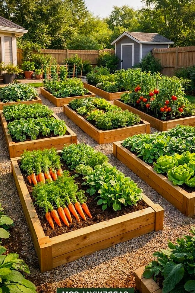 50 Clever Vegetable Garden Ideas for Every Style 41 Raised Bed with Built-In Trellis Arch
